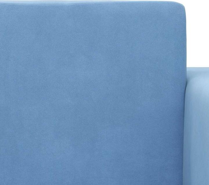 Actual product image VidaXL Children's sofa bed 2-seater blue Soft plush (Children sofa)