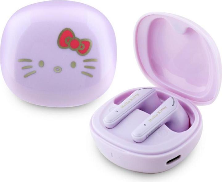 Productafbeelding Hello Kitty TWS oortelefoon O Glanzende afwerking - Paars
