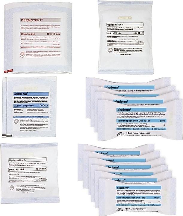 Valeurs nutritives et ingrédients Söhngen ® Recharge trousse de secours Trousses de secours 28 pcs/paquet. (Trousse de secours)