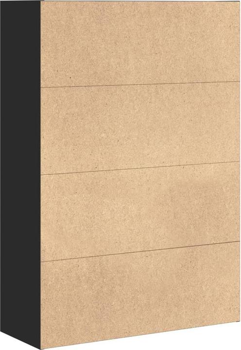 Actual product image VidaXL Bücherregal Standregal Büroregal Aktenregal Aufbewahrungsregal Schwarz (80 x 30 x 114 cm)