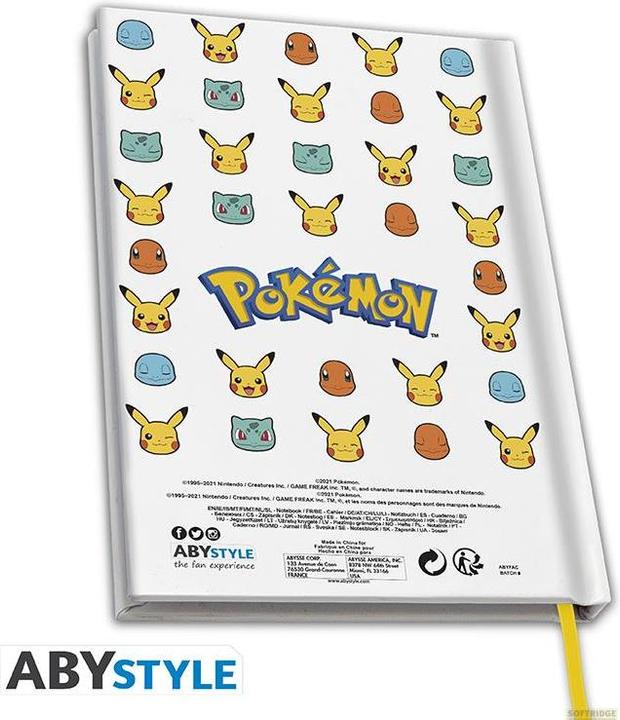 Produktbild ABYstyle Pokemon - Starters (A5, Blanko, Harter Einband)