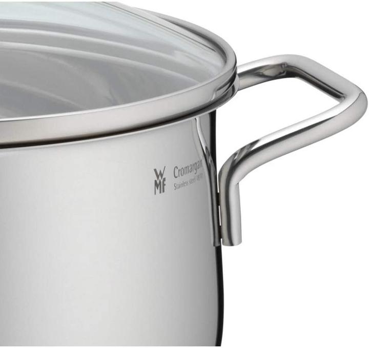 Produktbild WMF Topfset Induktion Kochtopfset 3tlg Glasdeckel Diadem Plus Edelstahl 18/10 (24 cm, Kochtopf, Edelstahl)