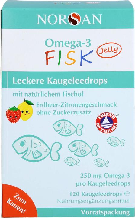 Image du produit Norsan Omega-3 Kids Jelly (120 pcs) (120 pièce(s), Bonbon, 261 g)