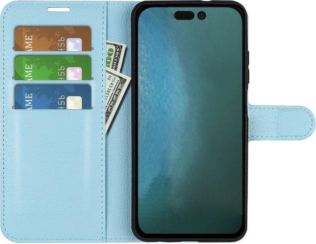 Actual product image MU Classic Litchi Leather Bookcover Series (Apple iPhone 14 Pro)