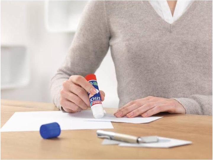 Actual product image tesa ecoLogo glue stick, odourless glue stick for paper / cardboard