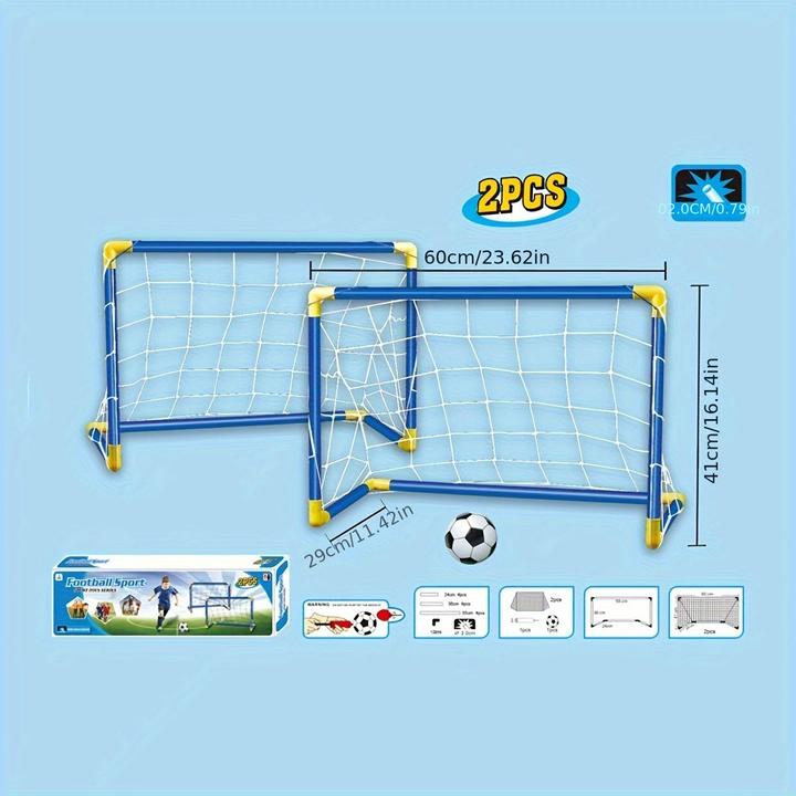 Immagine prodotto Activity Board 2-Pack tragbares Fussballtor für Kinder, faltbares Kunststoff-Sportspielzeug, für drinnen und