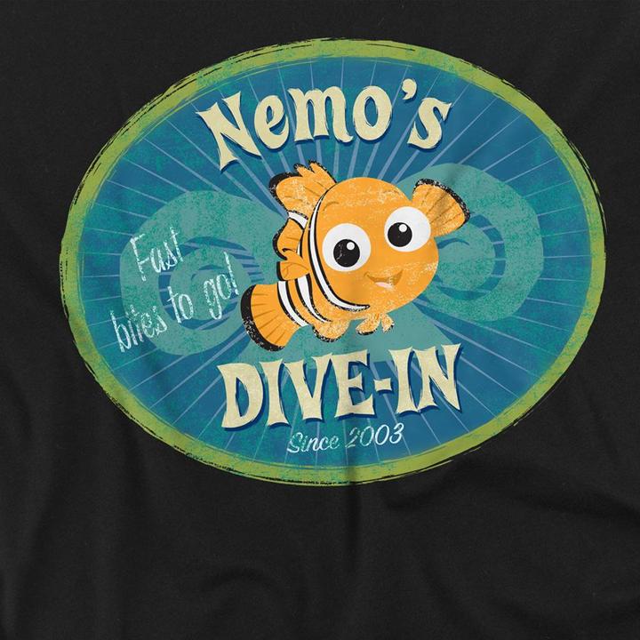 Actual product image Finding Nemo Unisex Adult Nemo's Dive In T-Shirt (M)