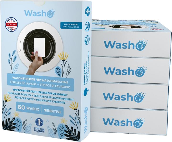 Image du produit Washo Bande de lavage (60 Cycles de lavage, Linge de toilette)