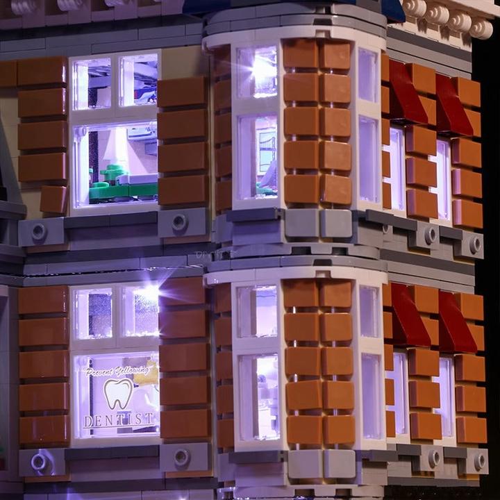 Actual product image BrickBling LED light set for LEGO - Creator Expert - City Life (10255) incl. remote control