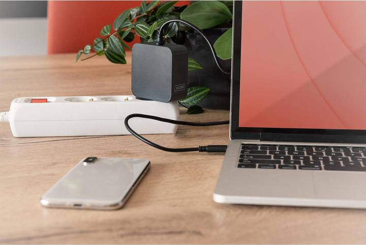 Produktbild Digitus Notebook-Ladegerät USB-C Netzteil 65W PD3.0 DA-10071 1,2 m, Schwarz (65 W)