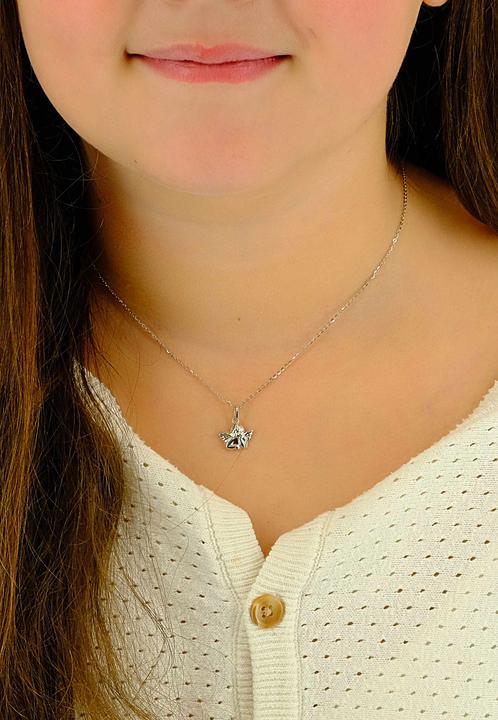 Produktbild Muau Pendant angel white gold 750, 16x13mm (750/18K Weissgold)