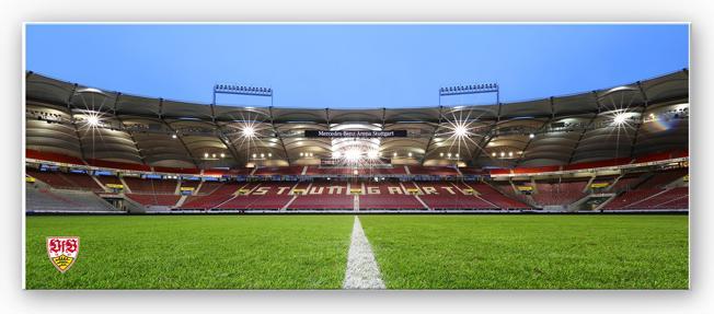 Produktbild VfB Stuttgart Arena Tribüne - Panorama (80 x 30 cm)