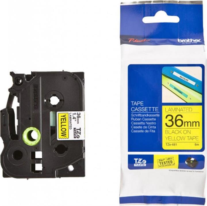 Produktbild Brother Tze-661 (3.60 cm, Schwarz, Gelb)