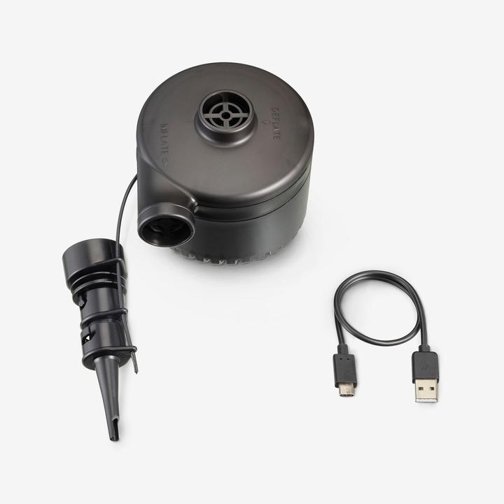 Produktbild Quechua Elektopumpe kompakt aufladbar über USB-C Camping