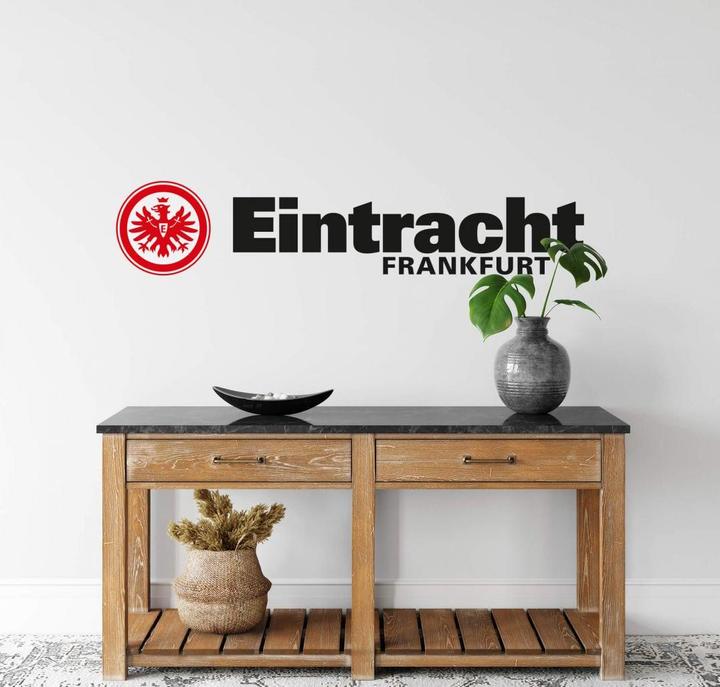 Produktbild Eintracht Frankfurt Logo mit Schriftzug (100 x 20 cm)