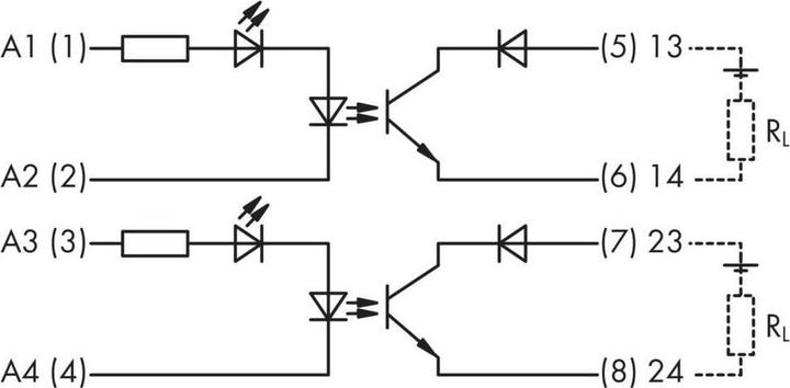 Actual product image Wago Optocoupler relay 1 pc 857-14