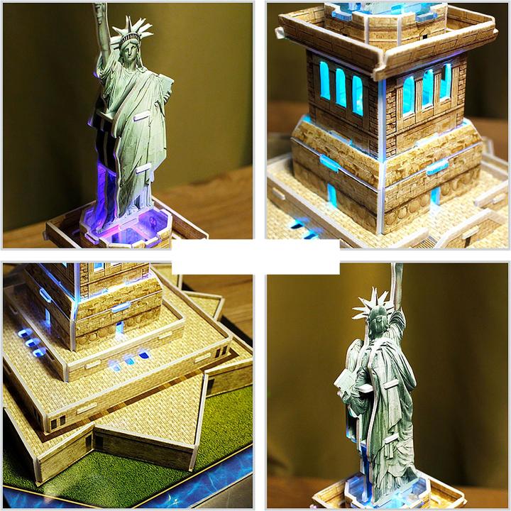 Actual product image Cubicfun 3D Puzzle Statue of Liberty (Light) (37 pieces)