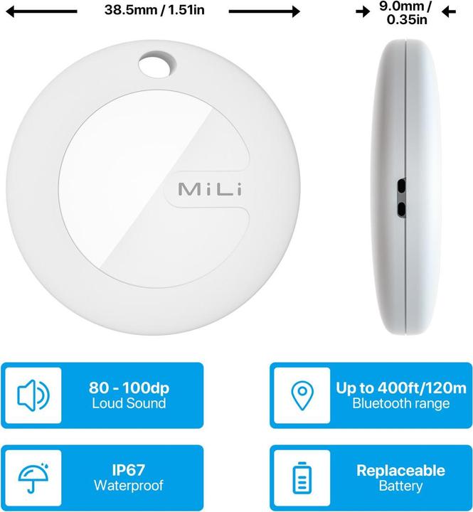 Image du produit Mili MiTag (3 Pack) (iOS, iPadOS, Apple)