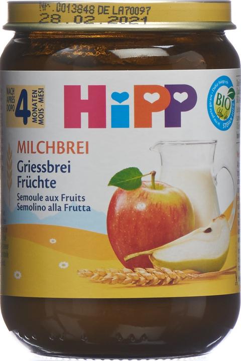 Actual product image Hipp MILKBREI semolina porridge fruits (190g) (310 g)