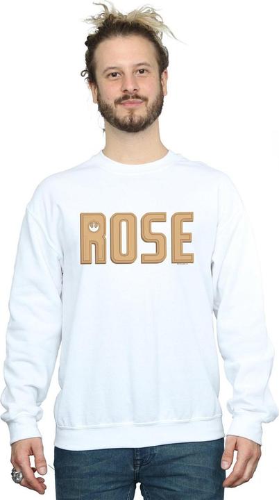 Actual product image Star Wars Mens The Rise Of Skywalker Rose Text Logo Sweatshirt (M)