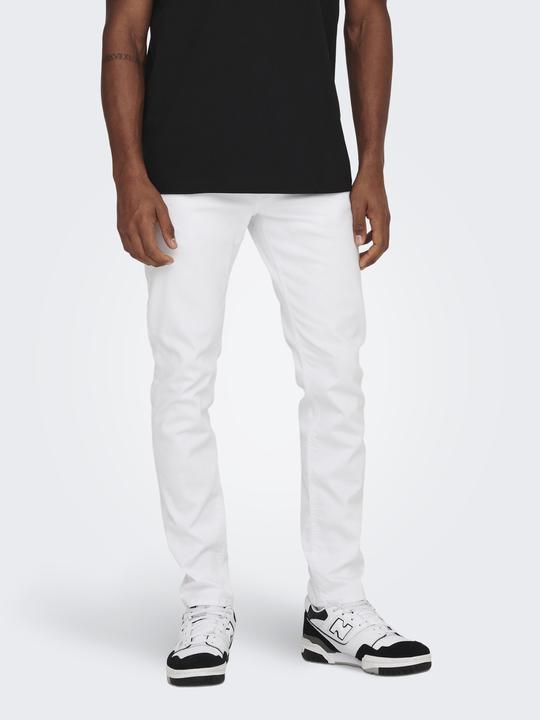 Actual product image Only & Sons ONSLoom White Slim Fit Jeans (W31/L30)