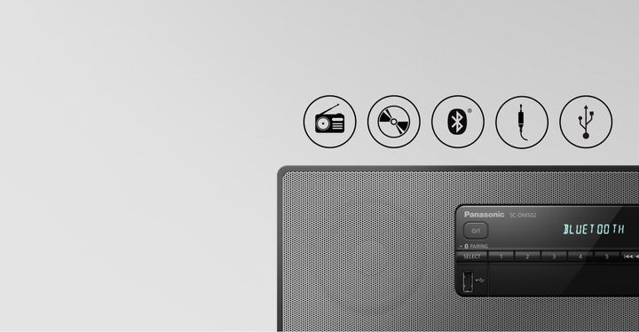 Produktbild Panasonic SC-DM504EG (CD Player, Bluetooth, 2x 20 W)