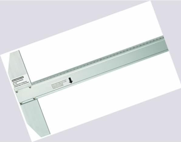 Produktbild Rumold Zeichenschiene Aluminium 100 cm mit Teilung (1000 mm)