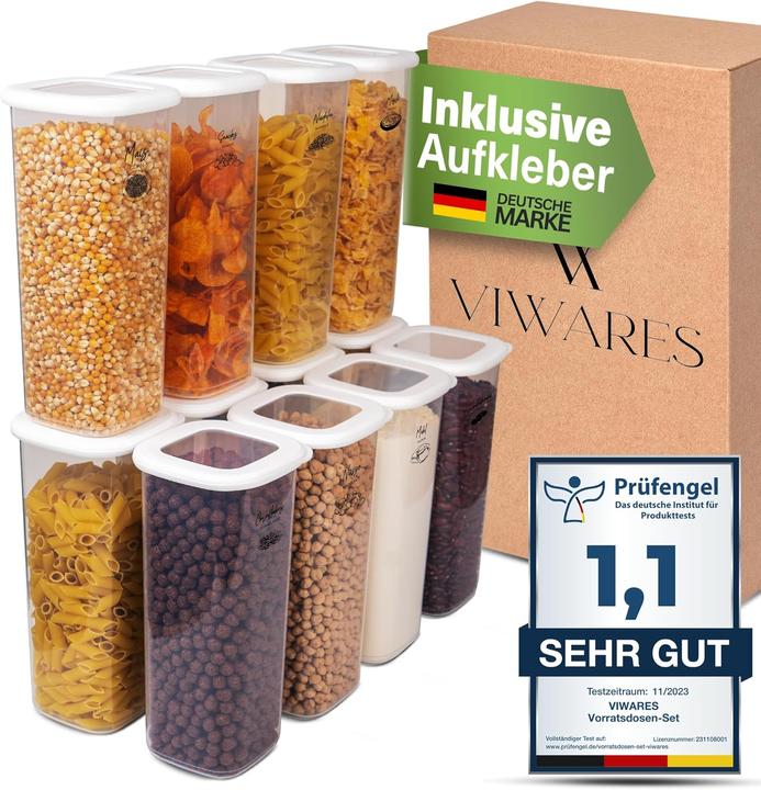 Actual product image Viwares 12er Set Vorratsdosen (21 l)