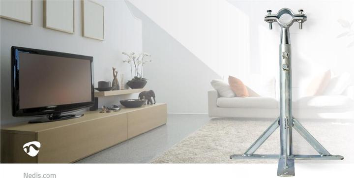 Produktbild Nedis Satelliten-Wandhalterung - Satellitenschüssel - Antennen - Tv-Mast - 350 mm - Stahl - Silbe