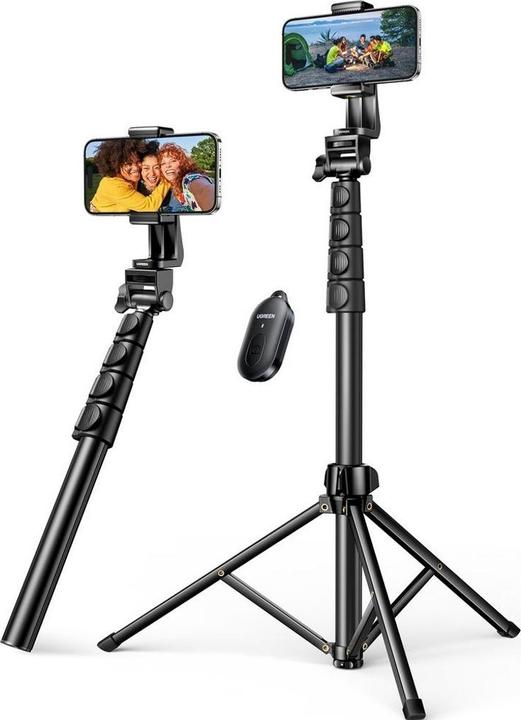 Actual product image Ugreen Selfie stick tripod with Bluetooth remote LP680 1.7m