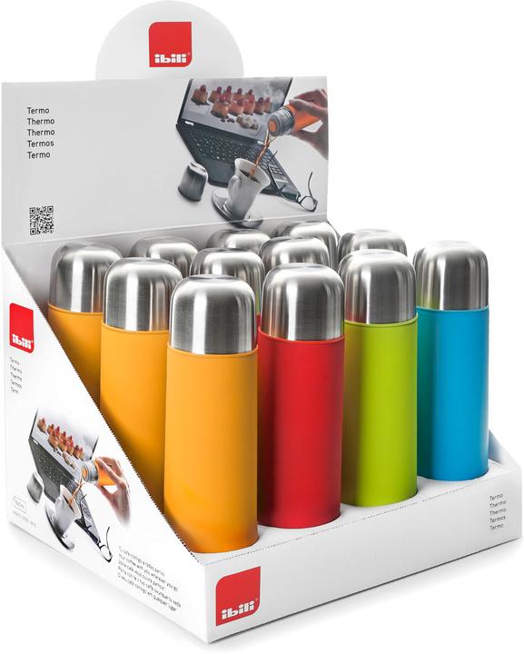 Produktbild Ibili Thermoflaschen farbig assortiert 500 ml Perfekt für unterwegs, hält Getränke warm oder kalt (0.50 l)
