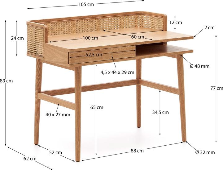 Produktbild Kave Home Araxi (62 x 105 cm)
