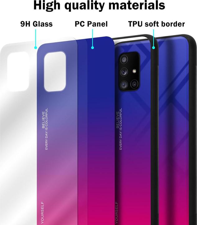 Actual product image Cadorabo TPU 2 colors glass cover (Samsung Galaxy A71 5G)