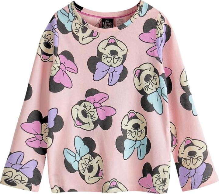 Actual product image Disney Girls Minnie Mouse All-Over Print Long Pyjama Set (128)
