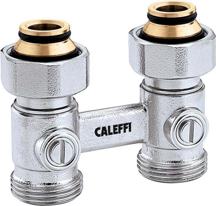 Actual product image Caleffi Two-pipe tap block 3010 Straightway, 3/4" female thread