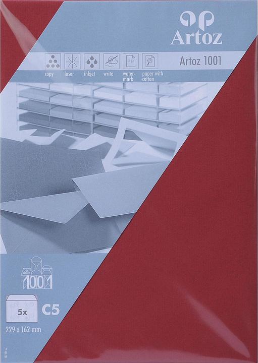 Artoz 1001 Enveloppes bordeaux (C5, 5 x)