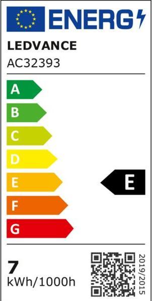 Energy Label Osram Led Base Classic A (E27, 6.50 W, 806 lm, 10 x, E)