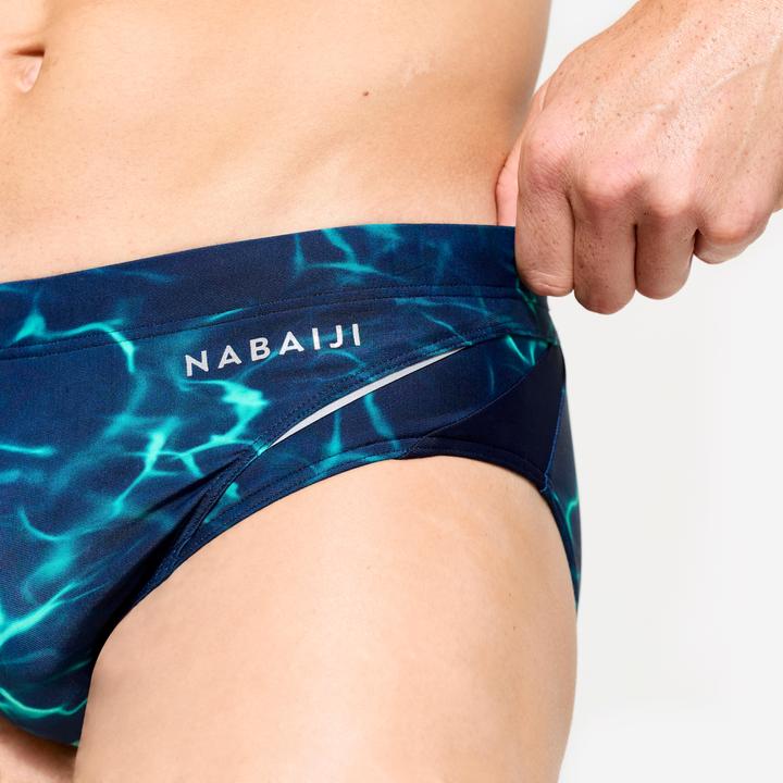 Image du produit Nabaiji Badehose Slip Herren - 900 Tiare blau/grün (XL)