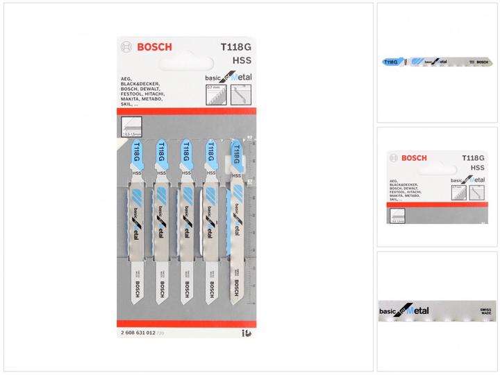 Immagine prodotto Bosch Professional Zubehör T 118 G Basic