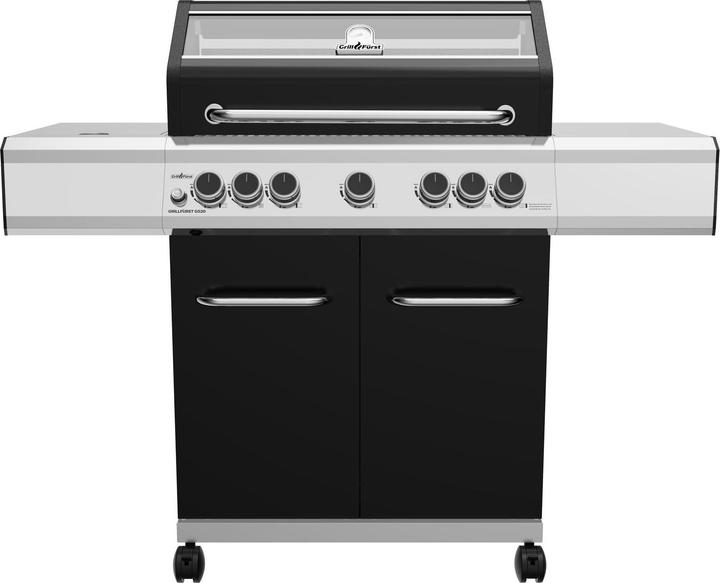 Produktbild Grillfürst G520G 5-Brenner Gasgrill mit Hochtemperaturbrenner, Heckbrenner und Gusseisen Rosten (15 kW)