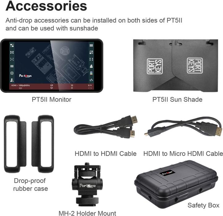 Actual product image Portkeys PT5 II (5", Full HD)