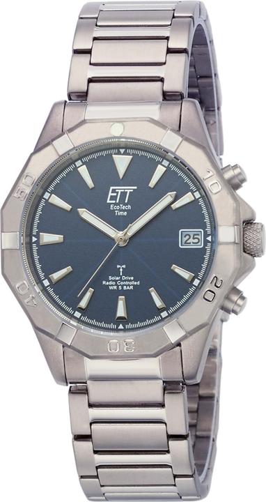 Immagine prodotto ETT EGT-11356-20M Orologio radiocomandato Solar Drive RC Alaska Orologio da uomo in titanio (Orologio radiocontrollato, 41 mm)