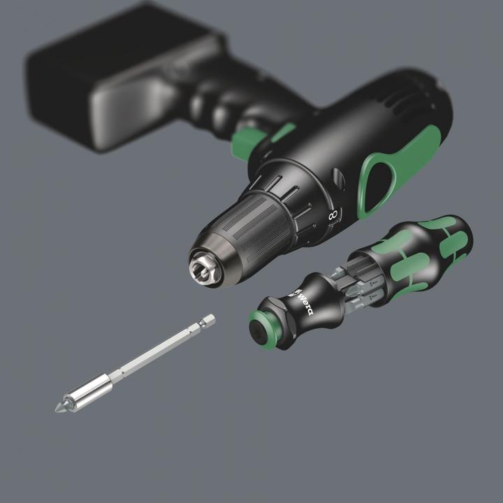 Produktbild Wera Kraftform Kompakt 28 B (PH2X 25mm, PH1 x 25 mm, Pz2x25mm, slot 1 x 5.5 x 25 mm, PZ 1 x 25, slot 1.2 x 6.5 x 25 mm)