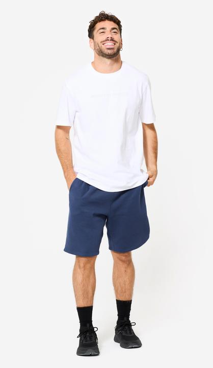 Immagine prodotto Domyos Shorts Herren Baumwollgewebe mit Taschen - dunkelblau (S)