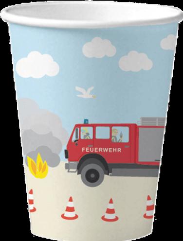 Image du produit DH-Konzept Set de décoration de fête Pompiers pour 6 enfants 51 pièces