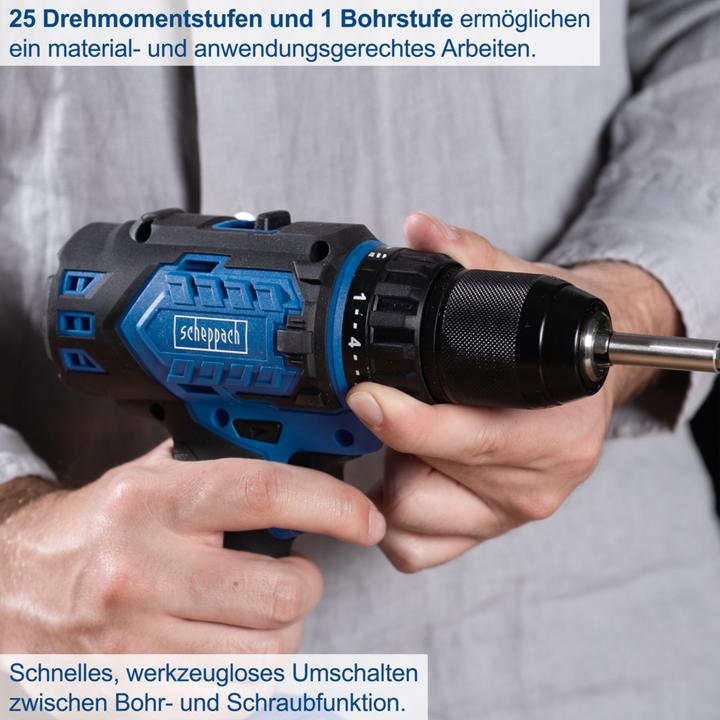 Image du produit Scheppach Perceuse-visseuse sans fil BC-DD60-X (DIY)