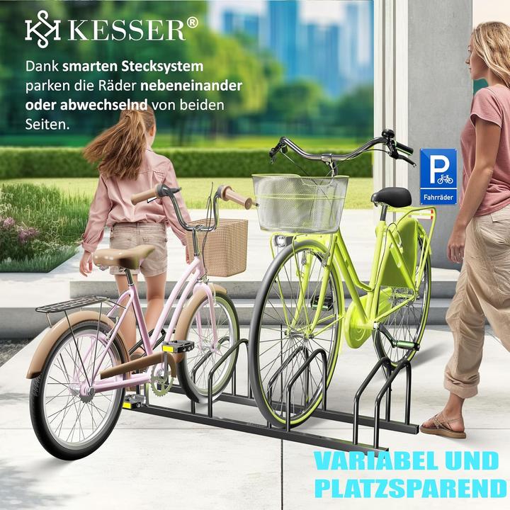 Actual product image Kesser Fahrradständer für 6 Räder mit Parkschild
