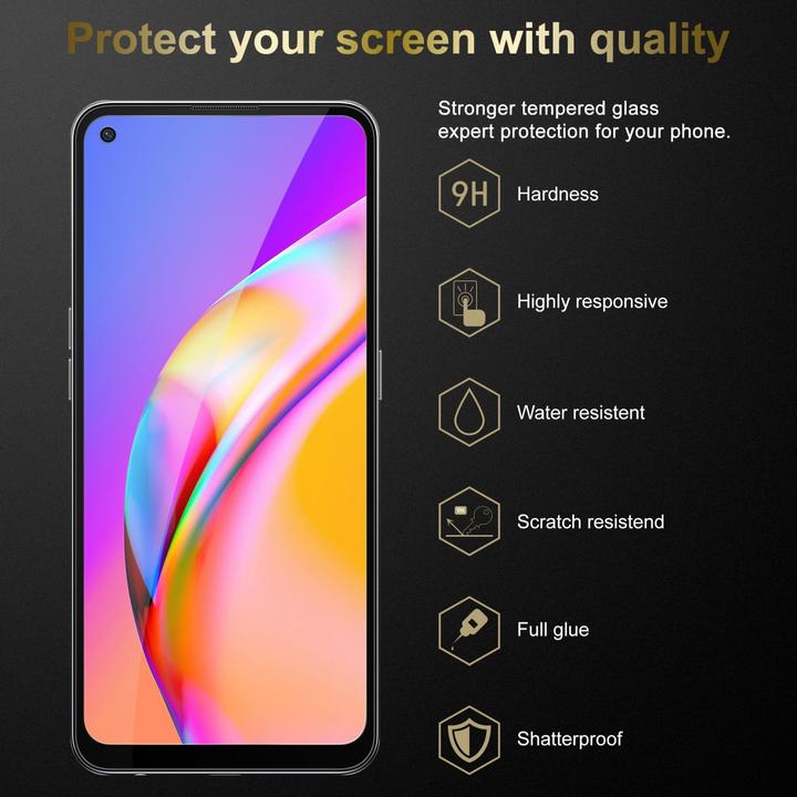 Actual product image Cadorabo Full screen display protection glass (1 Piece, Oppo A94 5G)