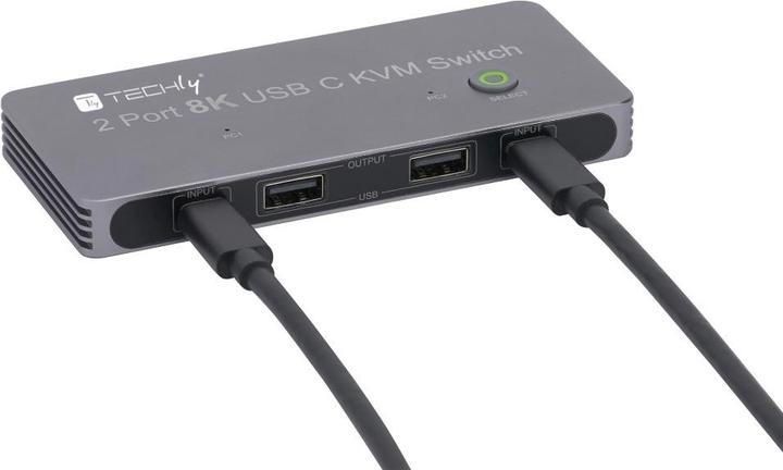 Produktbild Techly KVM USB-C Switch 8K DisplayPort