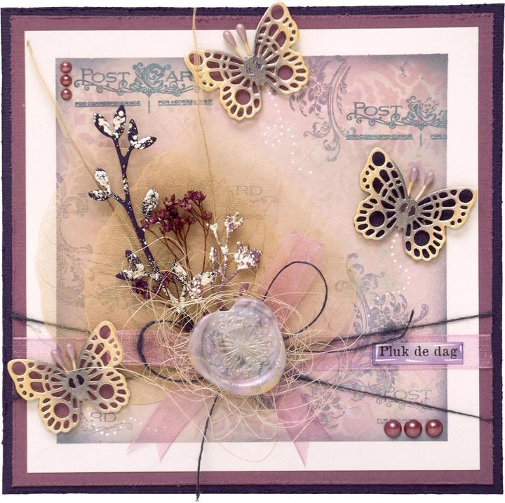Produktbild art by marlene Wachssiegel Stempel "Verzierter Schmetterling"